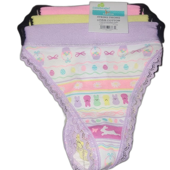 Easter Women's Thong Panties with Lace Trim from Way to Celebrate,Size XXL(20) - Picture 8 of 8